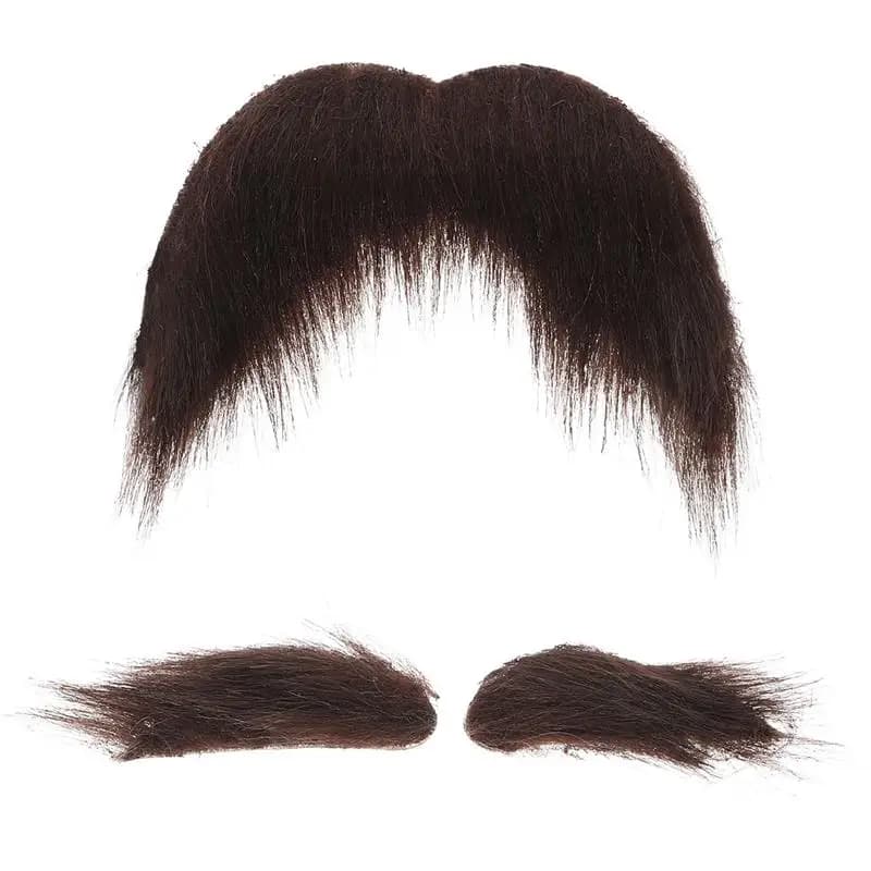 Kit de faux sourcils et moustache Blackh, vêtements de costume, anciers de peluche, anciers de fête 