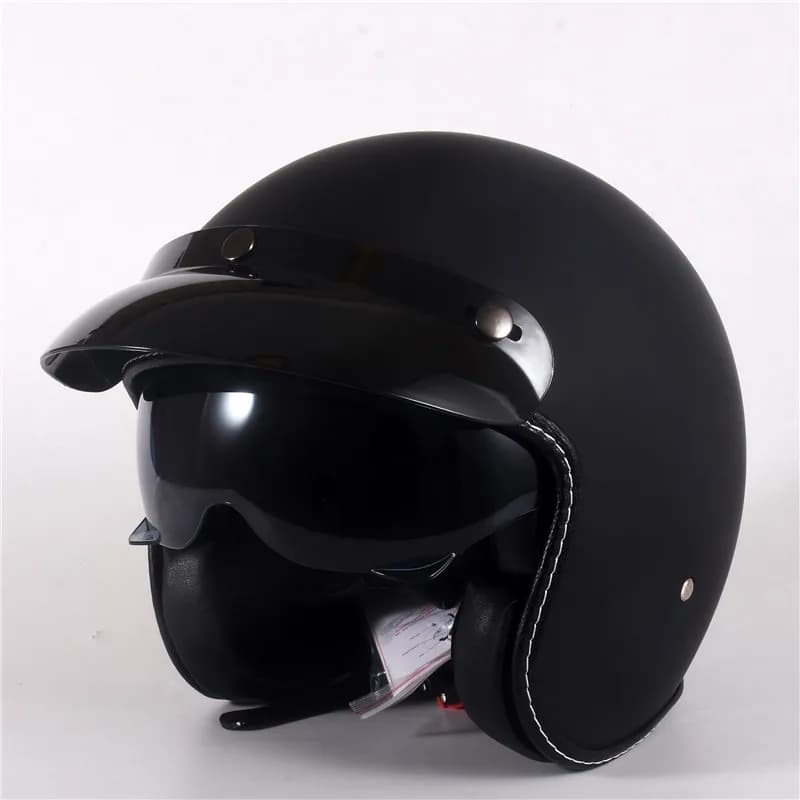 ECE DOT nouveau Casco Capacetes moto rétro Vintage casque de Motocross 3/4 casques de Scooter à visa