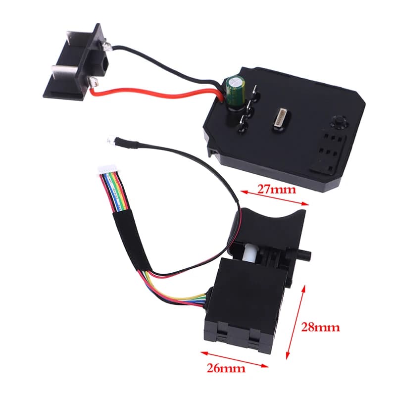 1 carte de commande + interrupteur 18V 21V pour clé électrique sans balais Darty 2106, accessoires d