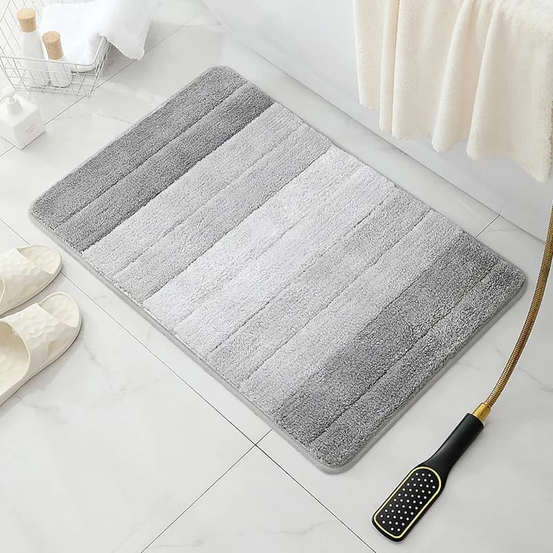 Tapis de salle de bain élégant, antidérapant, Ultra doux, séchage rapide et absorbant l'eau, pour ch