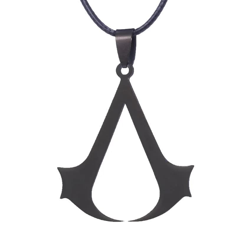 Pendentif Assassin Syndicate Creed en acier inoxydable, collier de Cosplay de film de jeu, Anime, ca