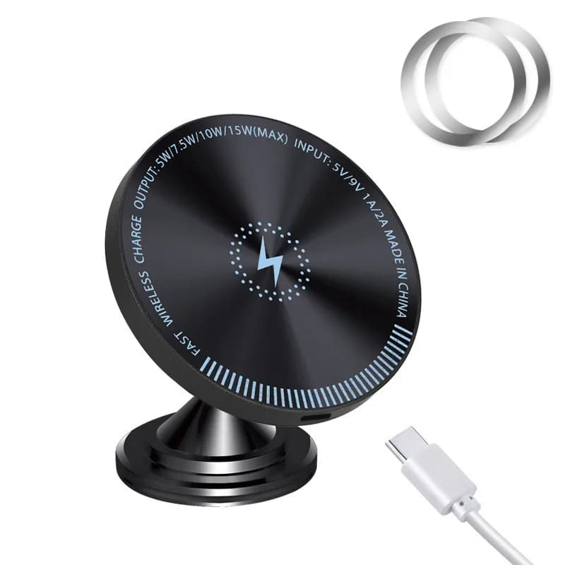 Chargeur à Induction magnétique 15W, chargement sans fil rapide pour véhicule et voiture, pour Samsu