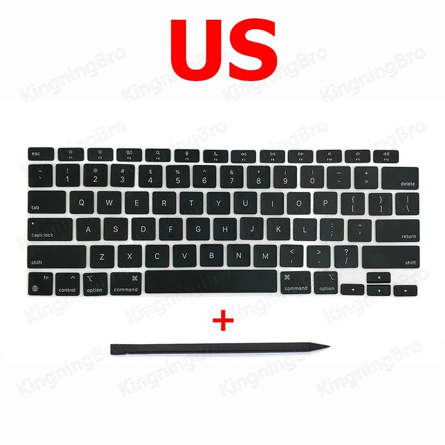 Capuchons de touches de clavier de remplacement pour Macbook Air 13 "M1 A2337, US, royaume-uni, espa