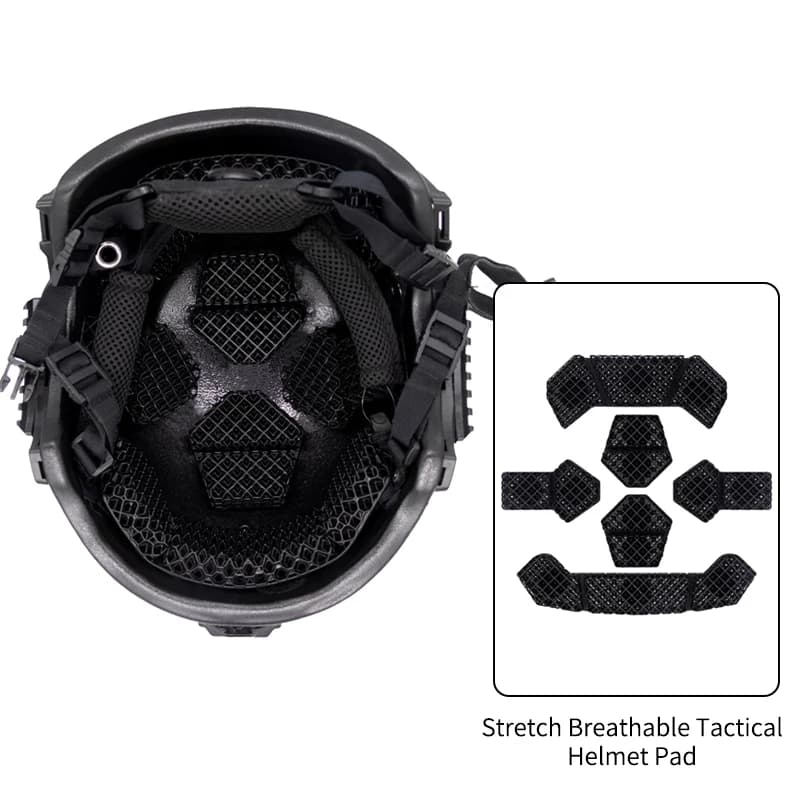 Doublure de casque respirante en treillis 3D, avec dissipation thermique et coussinet d'absorption d