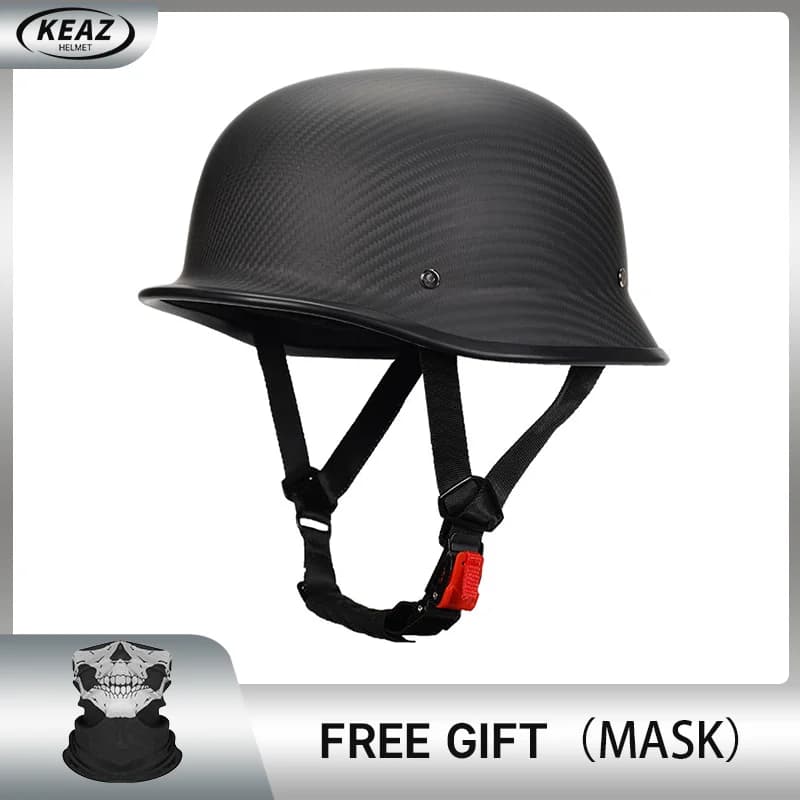 Nouvelle tendance casques de moto demi-visage en Fiber de carbone casque Ultra léger coque en carbon