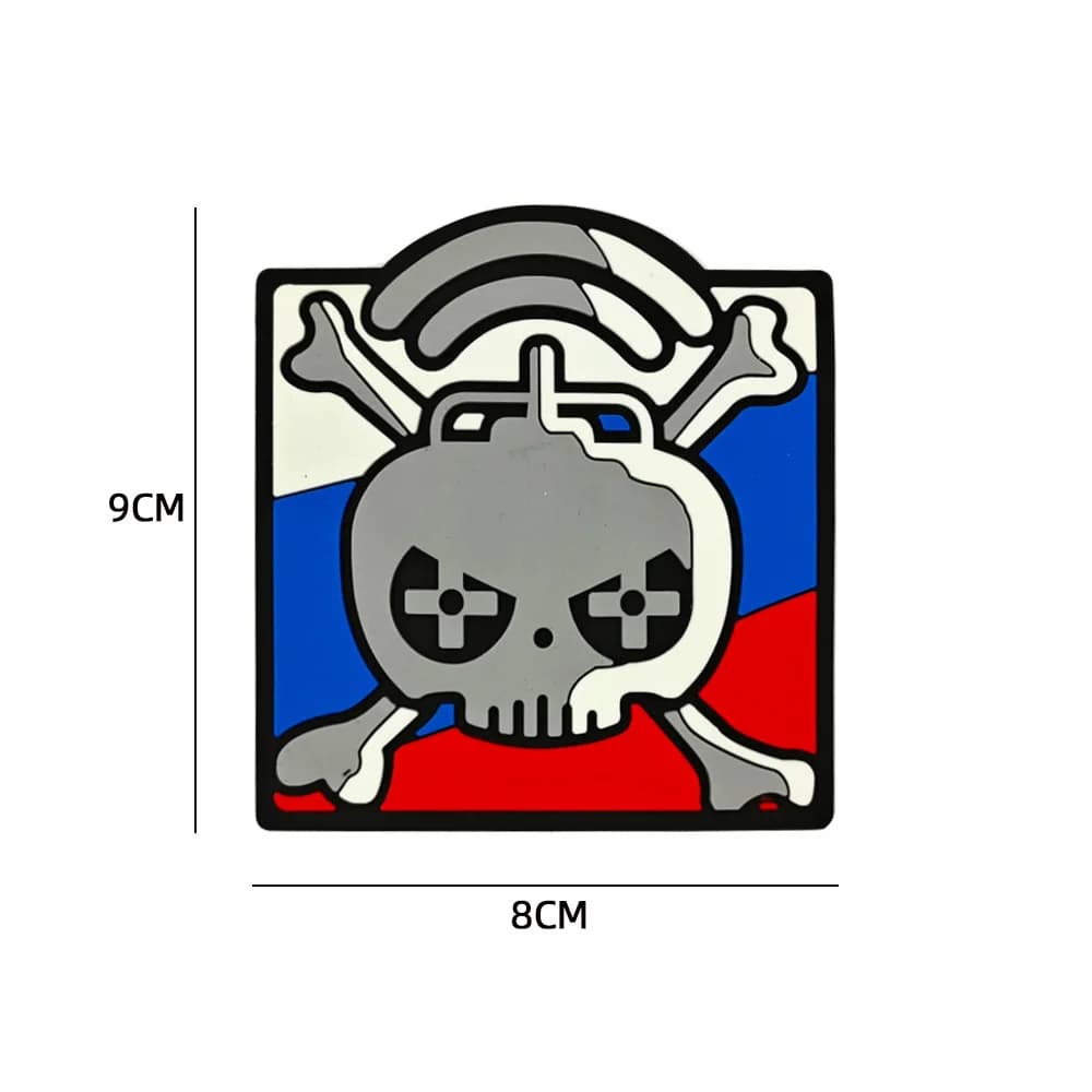 Accessoires de sac d'extérieur, Badges tactiques en caoutchouc PVC, cartables de drone de moral, pat