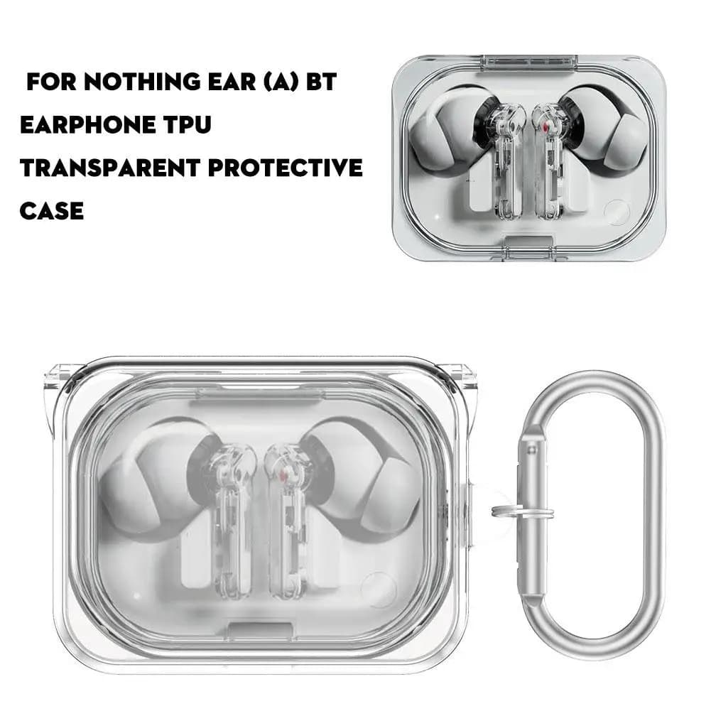 Pour rien d'oreille (a) étui pour écouteurs coque transparente en TPU étui d'oreille Transparent éta
