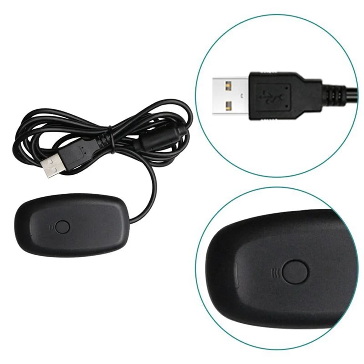 Meilleure qualité pour manette de jeu sans fil Xbox 360, adaptateur PC, récepteur USB, prend en char