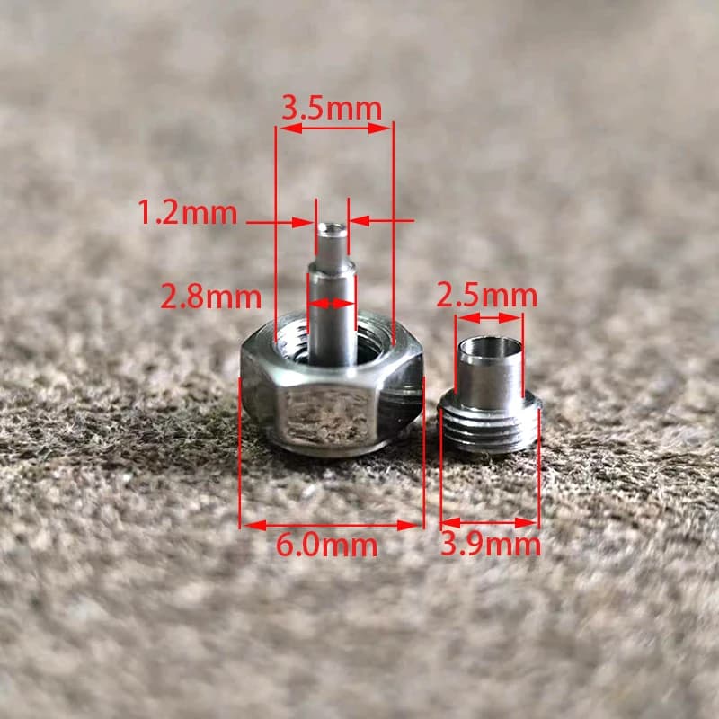 Accessoires de montre pour AP, tête de montre hexagonale tout en acier 6×2.5×3.9, accessoires de cou