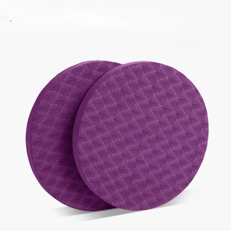 Tapis de yoga sportif rond et épais en mousse, adapté aux genoux et aux coudes, idéal pour le Pilate