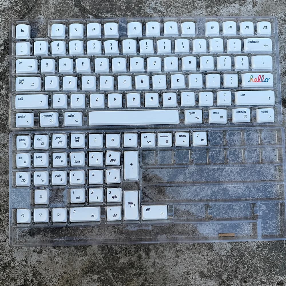 Claviers à profil bas en PBT, design minimaliste, claviers mécaniques à profil bas