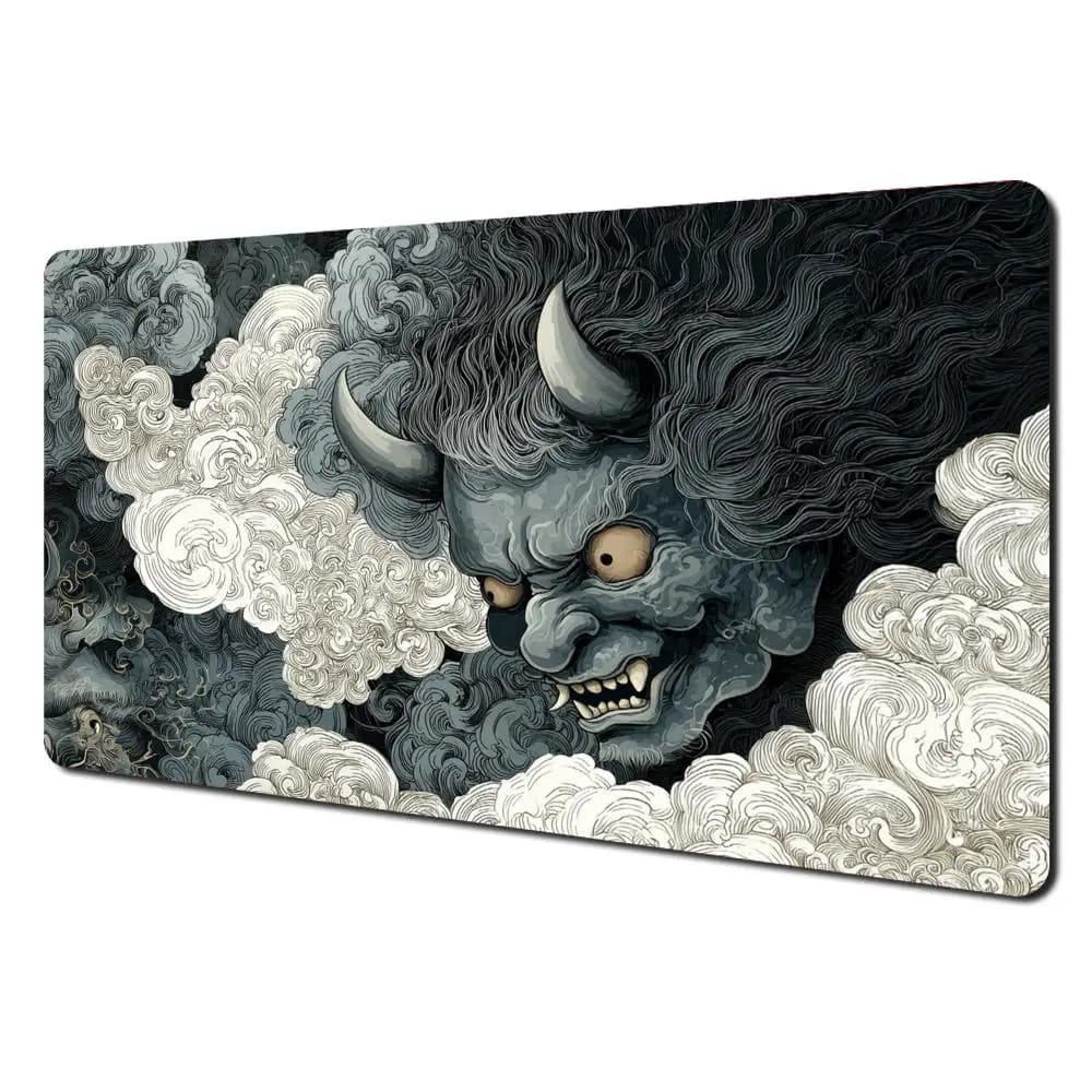 Tapis de jeu MTG à motif samouraï fantôme japonais, tapis de combat pour cartes magiques, 35x60cm, t