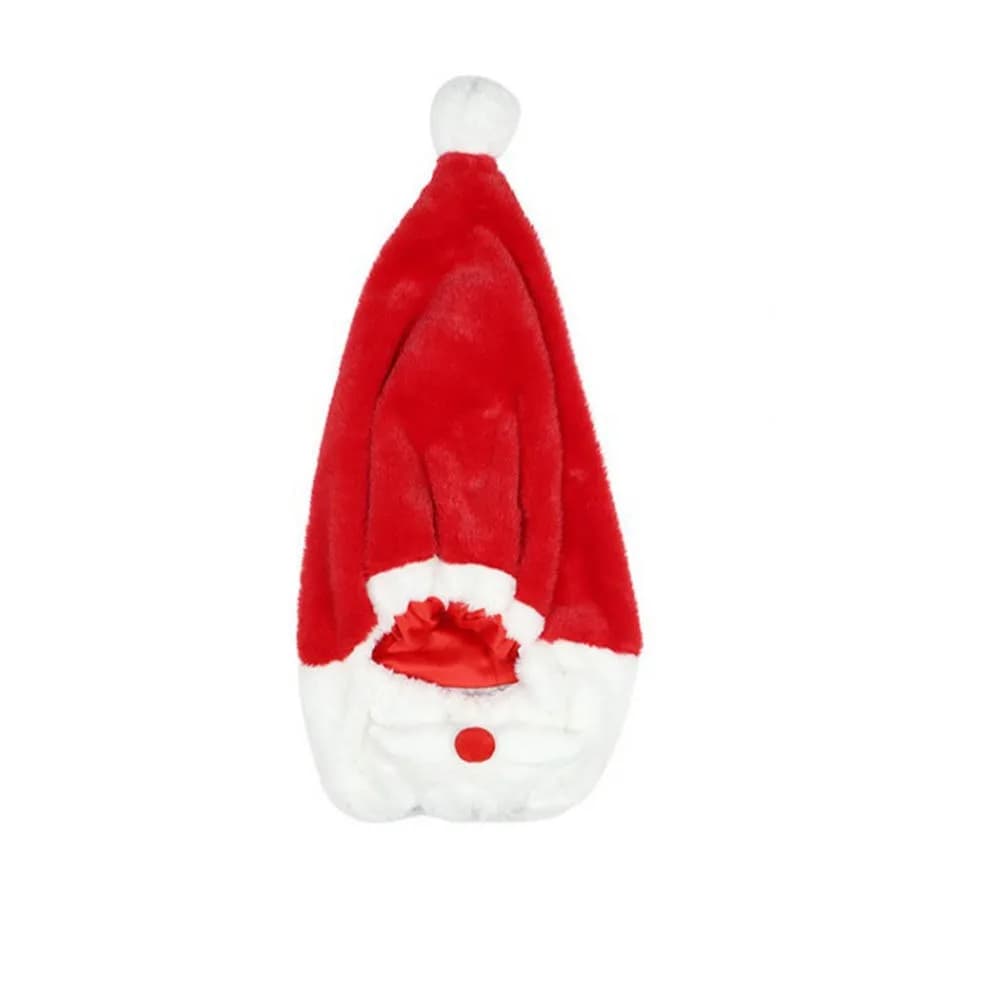 Casque complet Design casque de moto chapeau de noël dessin animé amusant casque de noël en peluche 