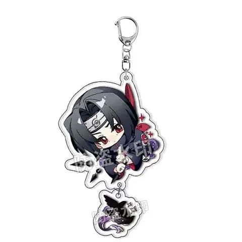Pendentif en acrylique Naruto, accessoire de collection pour sac, porte-clés en acrylique Sasuke Obi