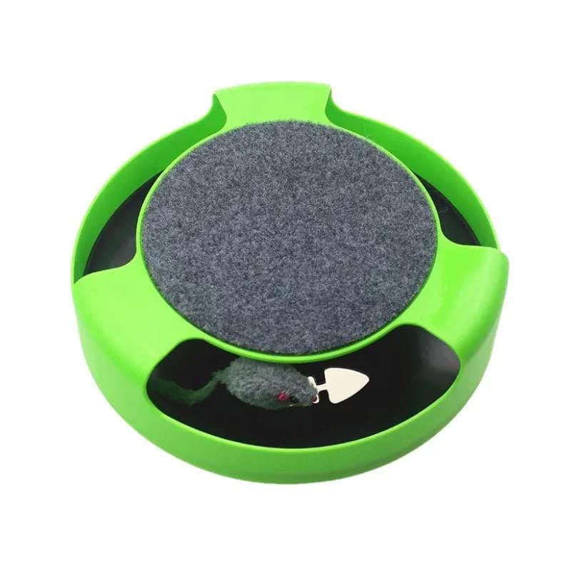 Jouet pour chat plateau tournant souris jouets interactif Intelligence piste d'entraînement jeux drô