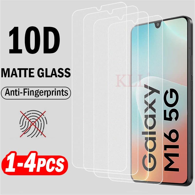 Verre trempé mat Anti-éblouissement 10D pour Samsung Galaxy M16 M15 M14 M06 M05 M04 M36 M35 M33 M42 