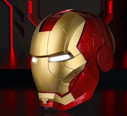 Casque électronique Iron Man MK5 MK45 à commande vocale avec IA Jarvis, déformation automatique de l