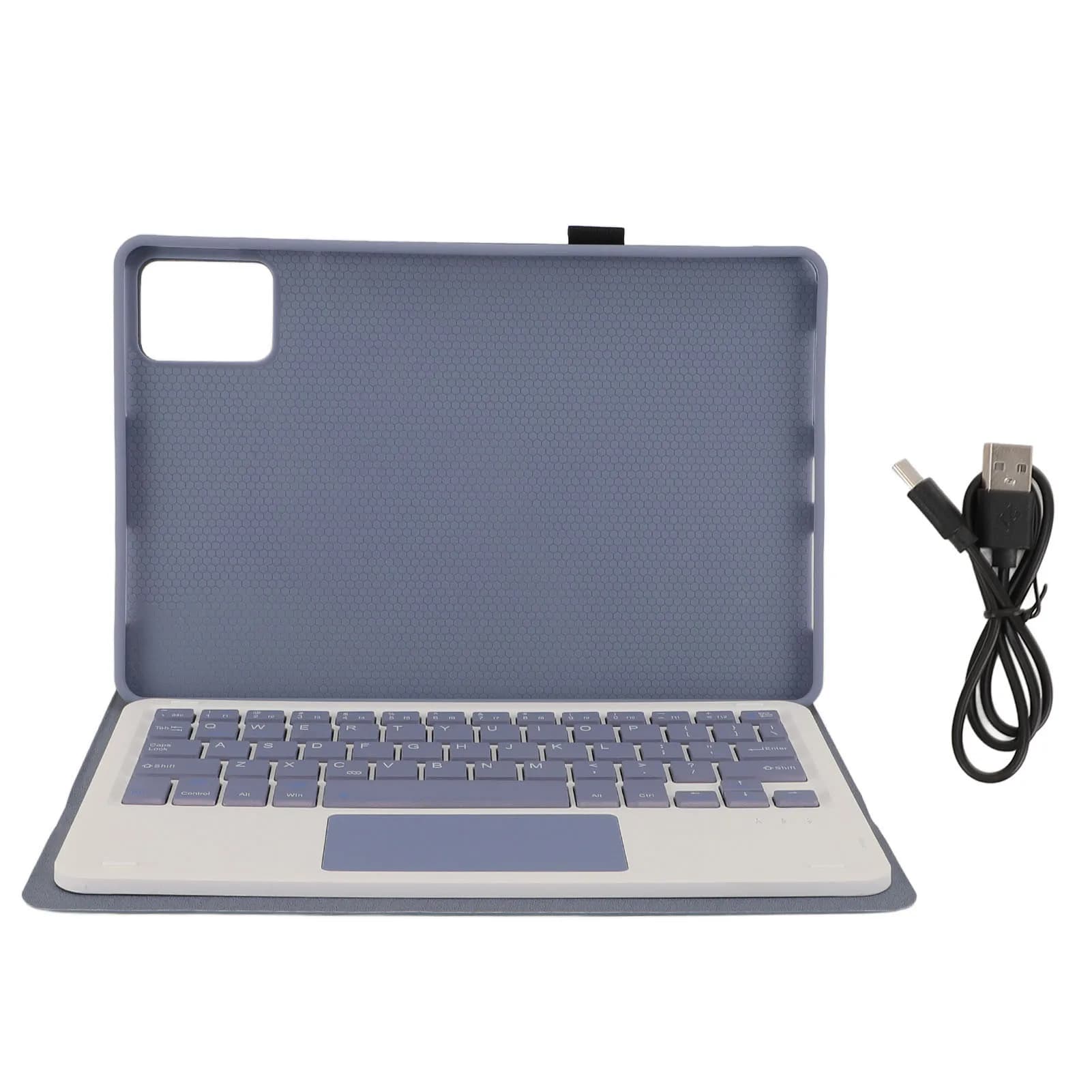 Étui clavier sans fil pour tablette, housse réglable multi-angles BT 11 pouces, découpes précises, b