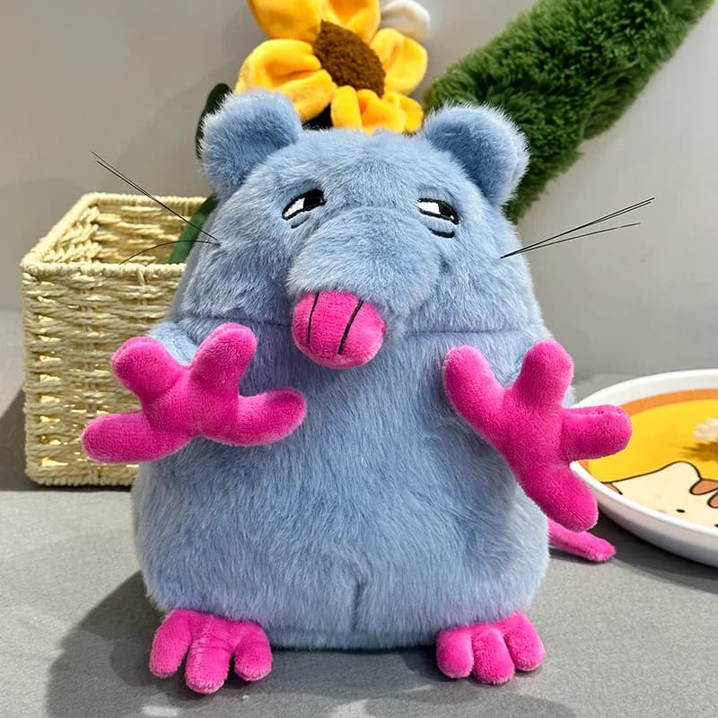 Jouets en peluche souris 25CM, poupée animale de dessin animé douce, poupée Rat drôle, cadeaux d'ann