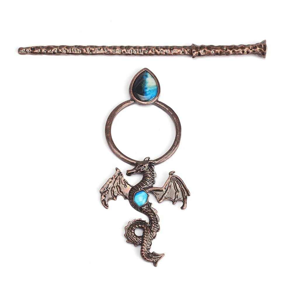 Accessoires pour cheveux vintage Viking Dragon, style gothique punk, pour femmes, couvre-chef quotid