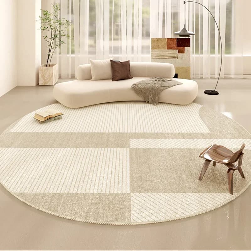 Tapis de décoration de salon en ligne minimaliste, ronds de style japonais pour chambre à coucher, m