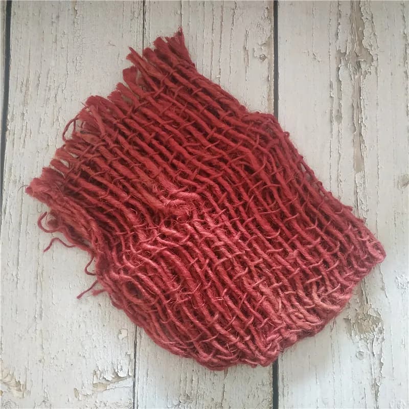 Couche de jute colorée pour panier, coussin, couverture, accessoires de photographie pour nouveau-né