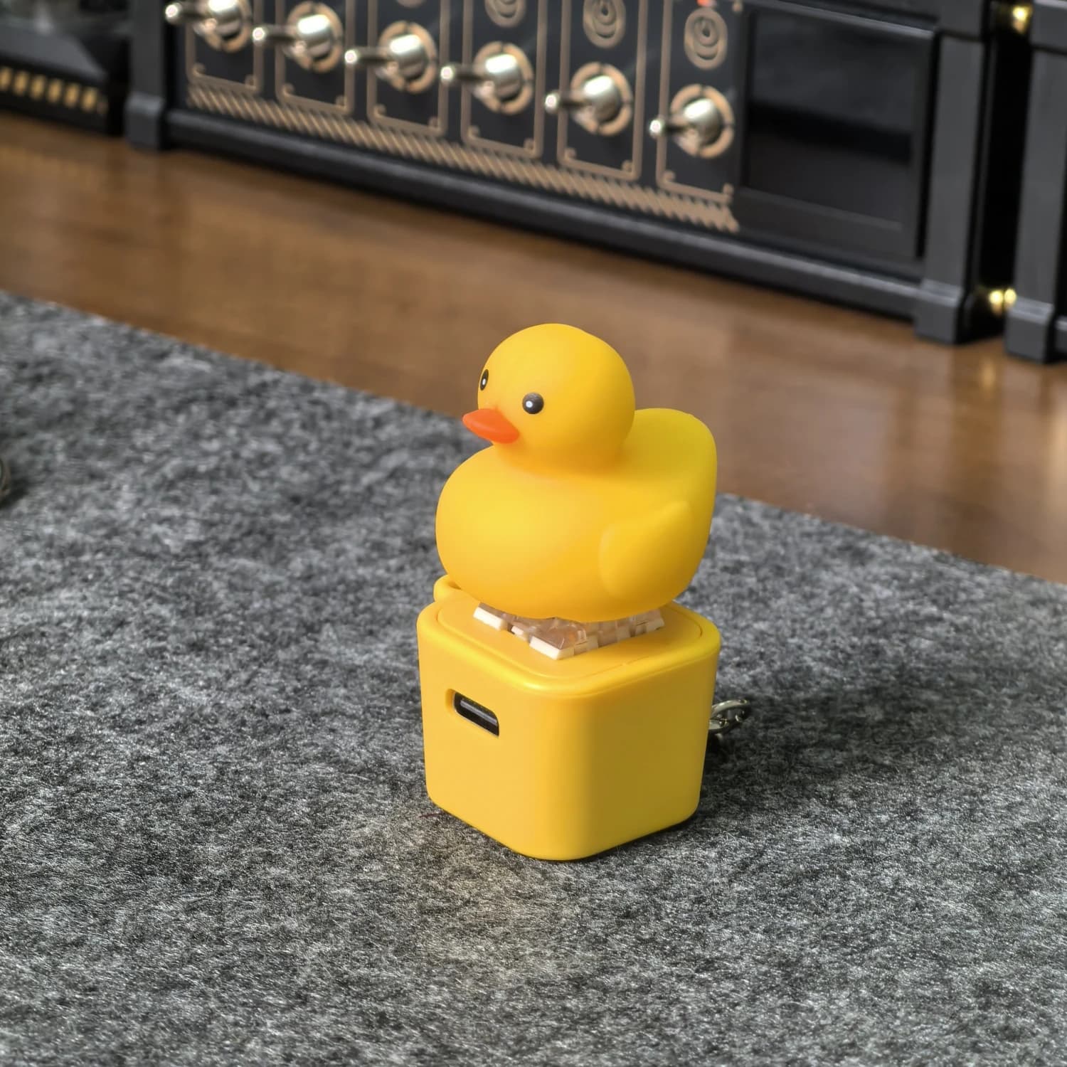 Quacky canard clavier Fidget jouets porte-clés clavier décompression jouets doigt bouton Clicker jou