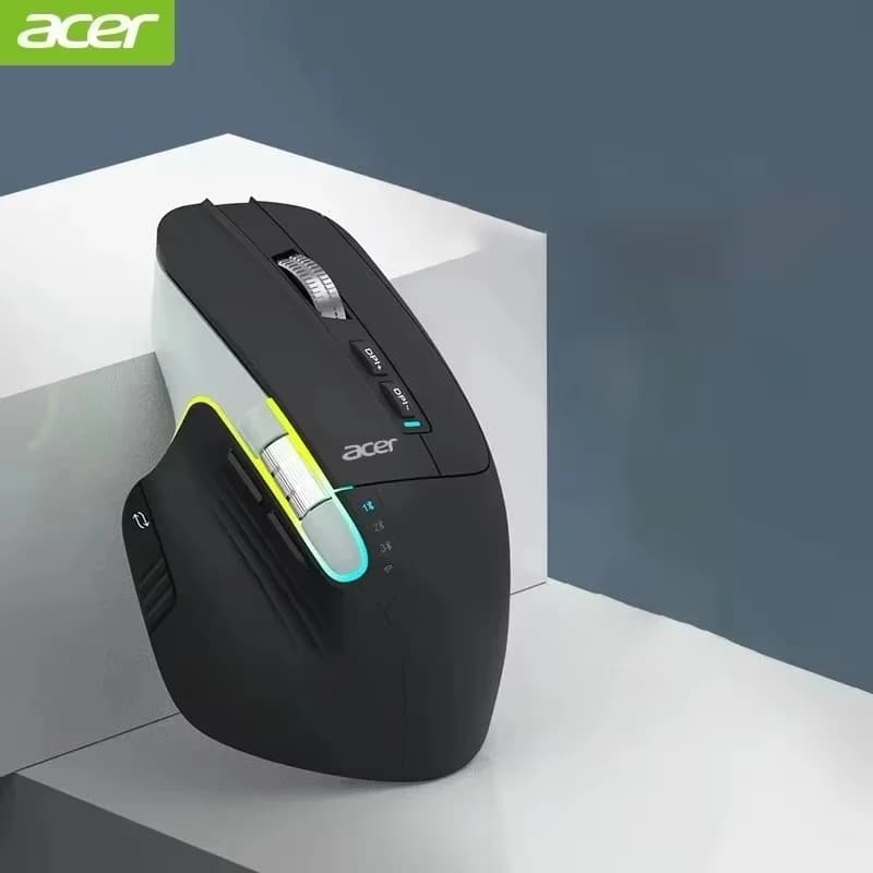 Acer Omr225 souris Gamer 3 modes souris sans fil Bluetooth souris ergonomique à double défilement pr
