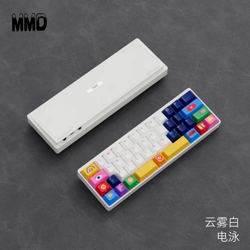 Clavier mécanique MMD KM40 sans fil, tri-mode, hot-swap, RGB, personnalisable, disposition 40%, coqu