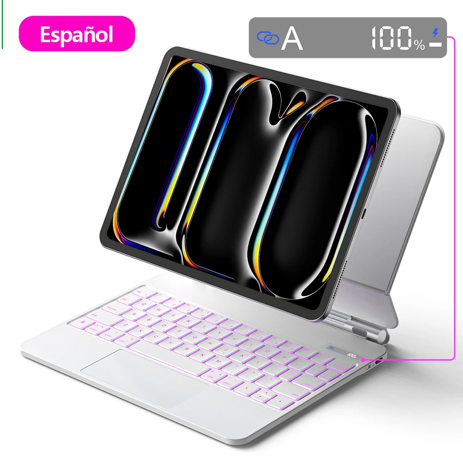 Clavier magique pour iPad Pro 13 2024, étui iPad Air 6, 11 pouces, iPad Air 4 Air 5 10.9 Pro 12 9, p
