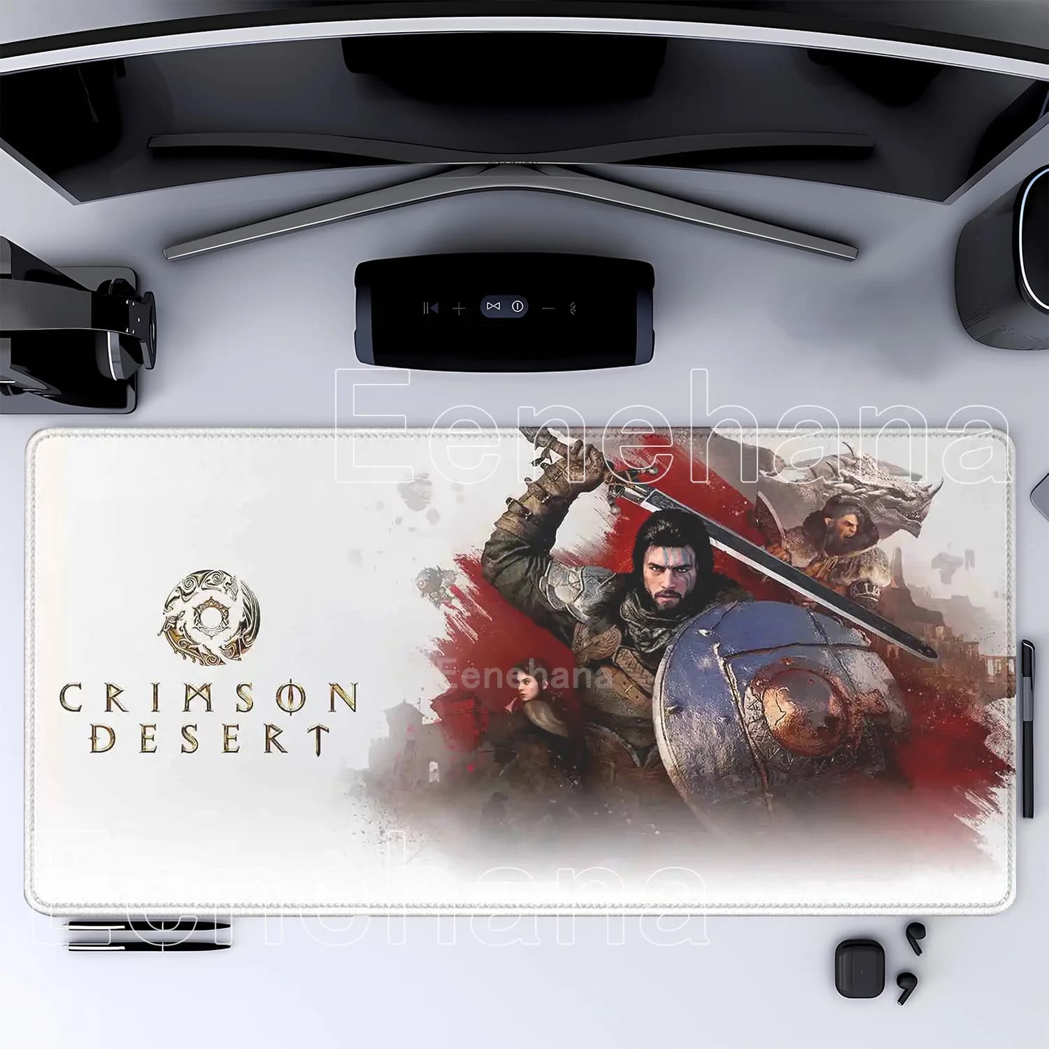 Tapis de souris Crimson Desert Hot Game, pour ordinateur, bureau, clavier, jeu, Anime, antidérapant,