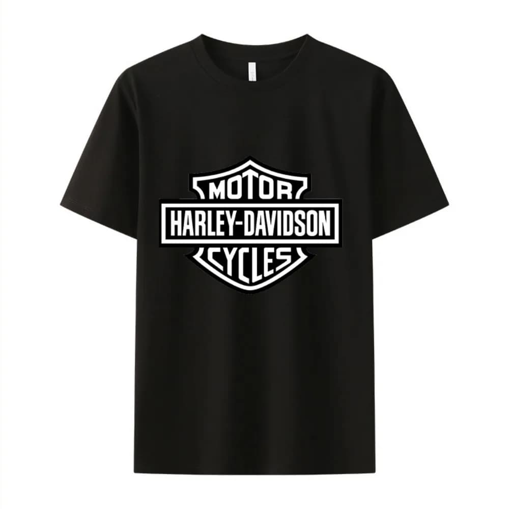 Nouveau T-shirt Harley Davidson pour femme, en coton imprimé, à manches courtes, respirant, pour le 