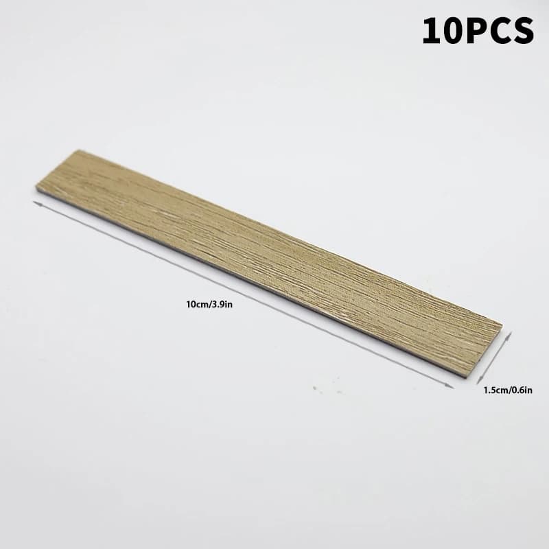Mini planches de sol pour maison de poupée, 10 pièces, carreaux de sol miniatures en bois pour meubl