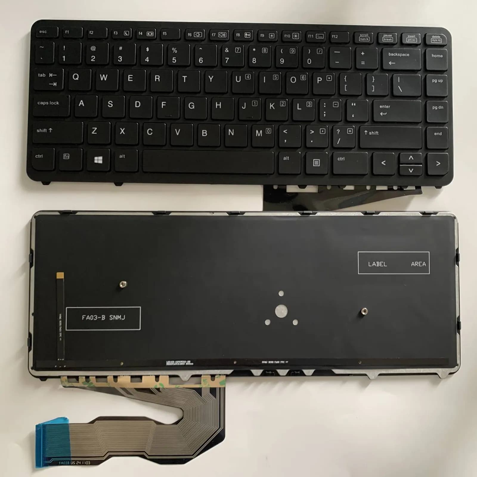Clavier pour HP EliteBook 840 G1 850 G1 850 G2 840 G2 845 G1 G2 (version américaine)