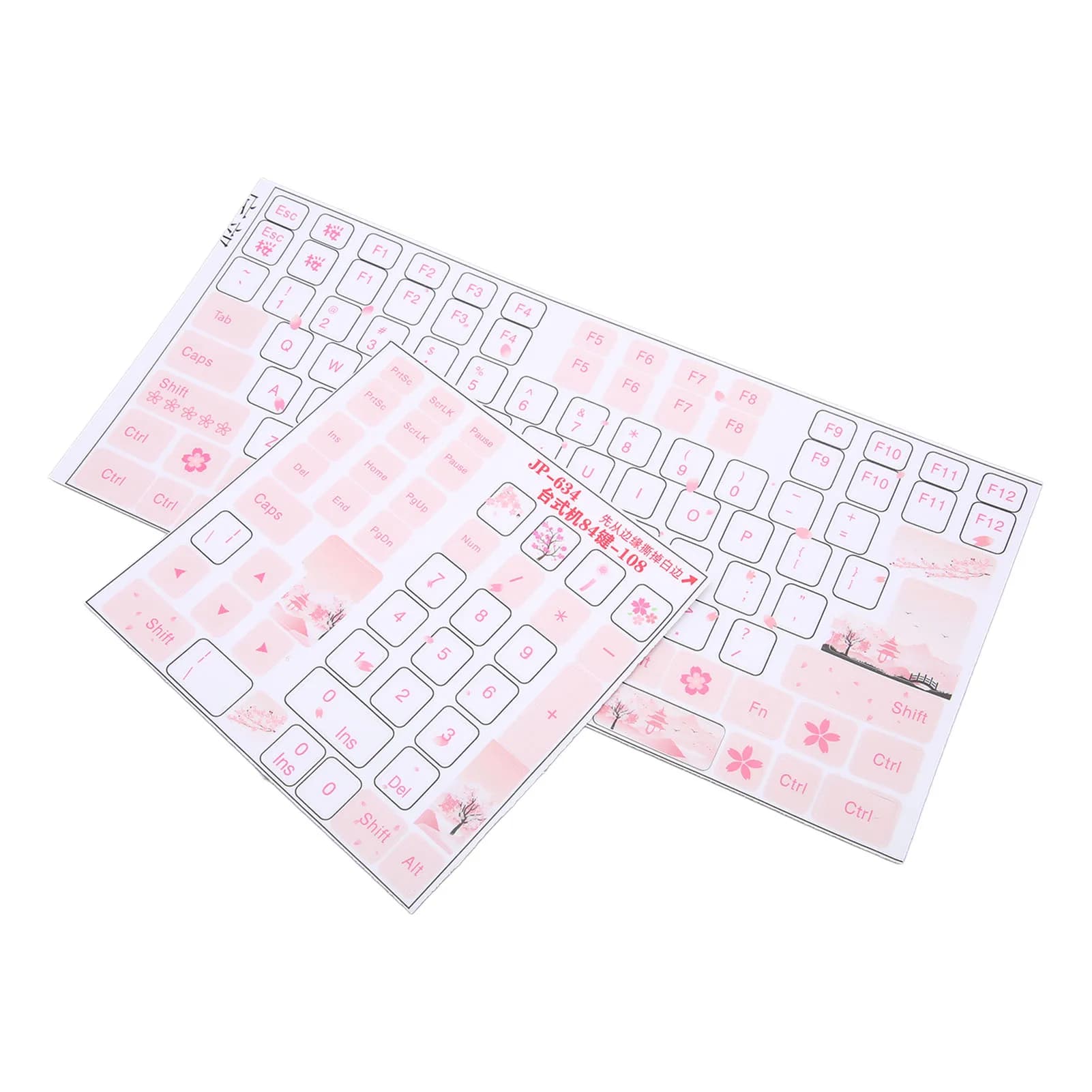 Autocollants universels pour touches de clavier d'ordinateur de bureau, autocollants pour touches de