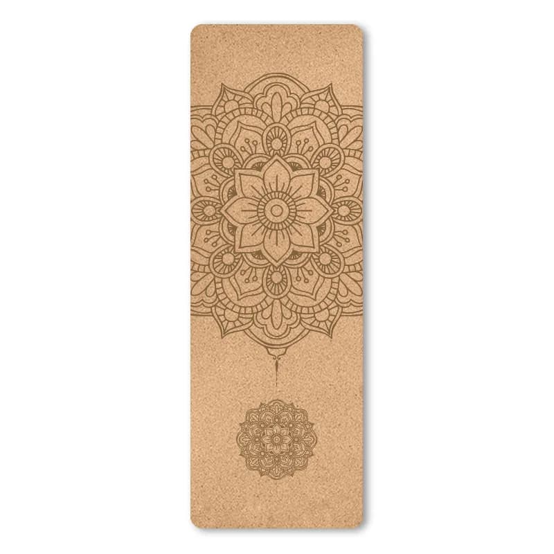 Tapis de Yoga en liège naturel TPE, 6mm, non ald Esterilla, éblla sueur, pour la maison, fitness, Pi