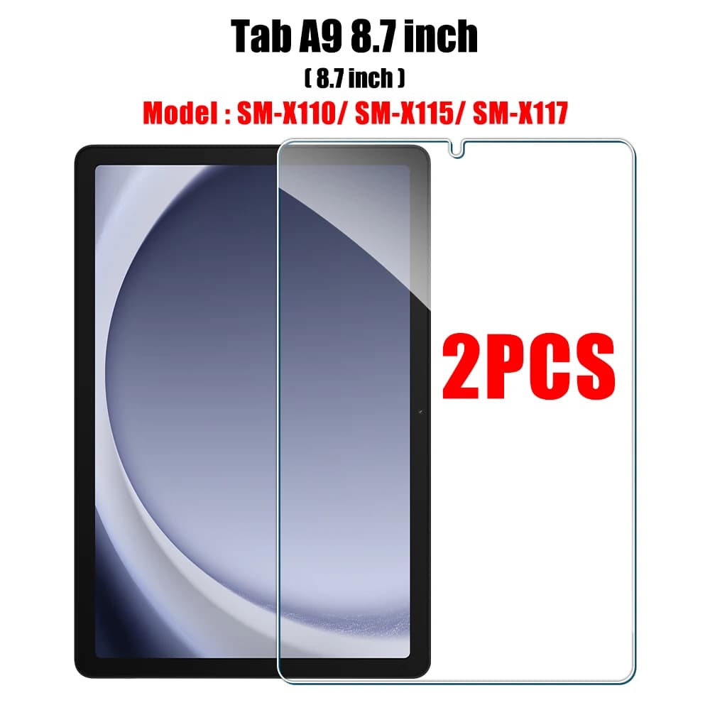 Protecteur d'écran pour tablette Samsung Galaxy Tab S8 Ultra Plus S6 Lite S7 Fe A7 Lite A8 S9 A9, 2 