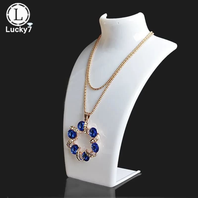 Présentoir de bijoux modèle de Portrait en acrylique, étagère porte-collier, pendentif, boucle d'ore