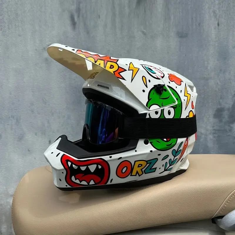 Casque de moto, casque tout-terrain, casque de motocross, casque de VTT descente AM DH, Capacete Mot