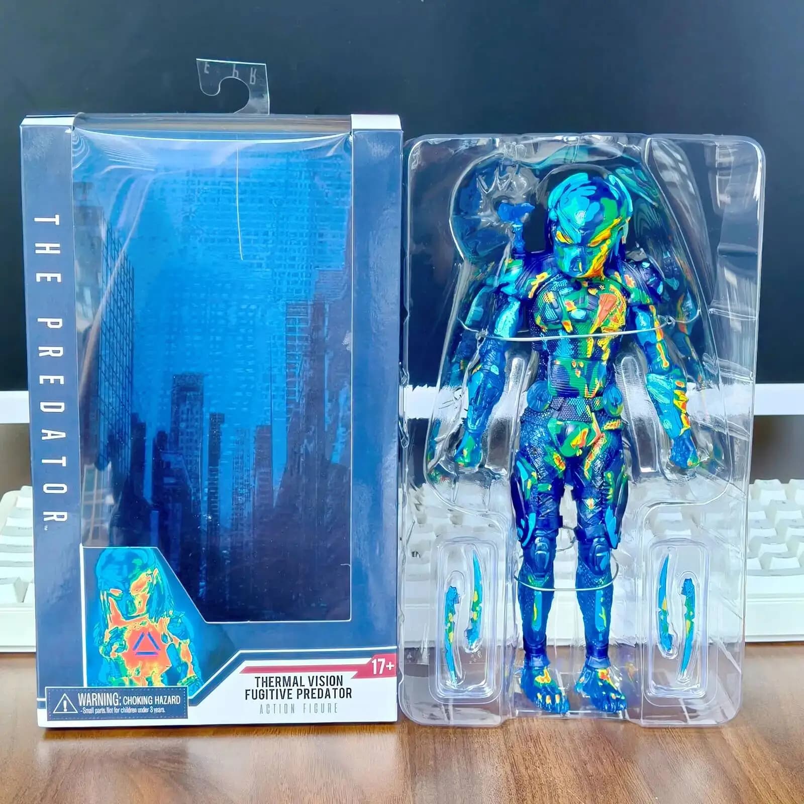 Figurine Predator Fugitive, Predator Thermal Vision Fugitive vs Predator Aliens, figurine d'action, 