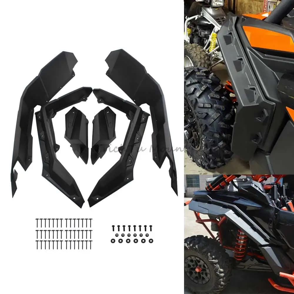 Accessoires UTV évasés de garde-boue, protections Super étendues pour Can-Am Maverick X3 Max DS RS X