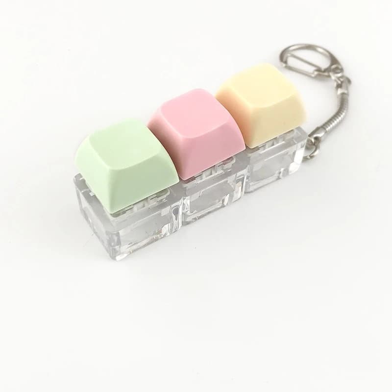 4 touches bouton de doigt jouets Anti-stress clavier mécanique Keycaps bureau décompression apaisant