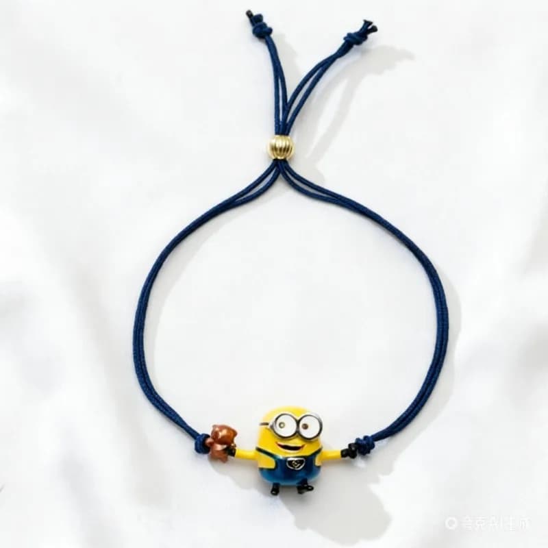 Bracelet de poupée mignonne Minions, dessin animé, kawaii, pour garçons et filles, bracelet de coupl