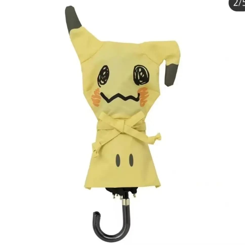 Parapluie Mimikyu de dessin animé Pokemon, parapluie de pluie et de soleil Kawaii Anime Mimikyu, par
