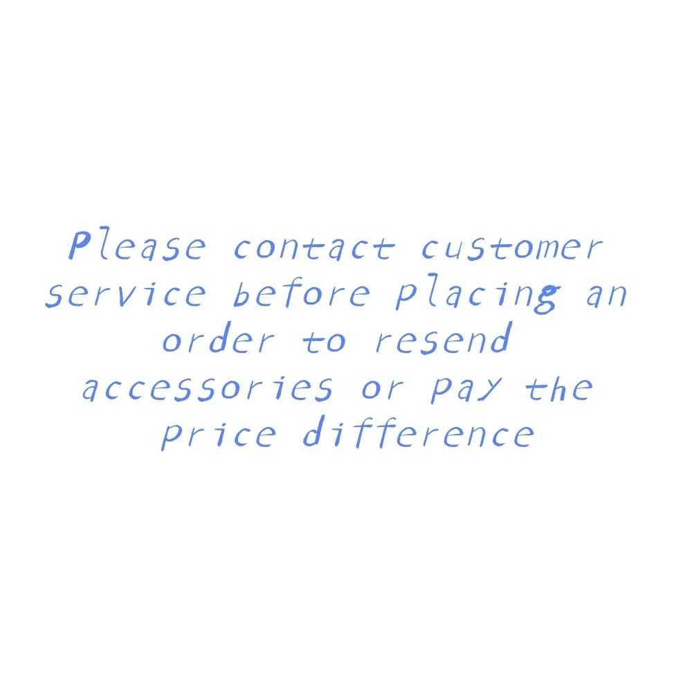 Veuillez contacter le service client avant de passer une commande pour réexpédier des accessoires ou