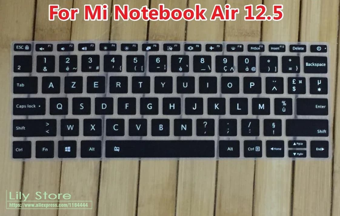 Clavier français azerty Silicone clavier couverture peau protecteur pour Xiao mi ordinateur portable