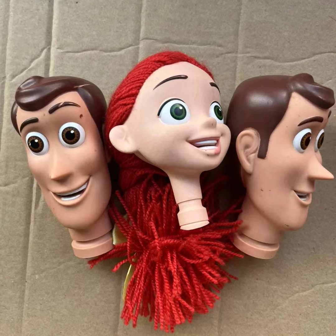 Têtes de poupée Disney Woody Tris 1/4, chapeaux marron gris, bottes longues pour hommes, bricolage p