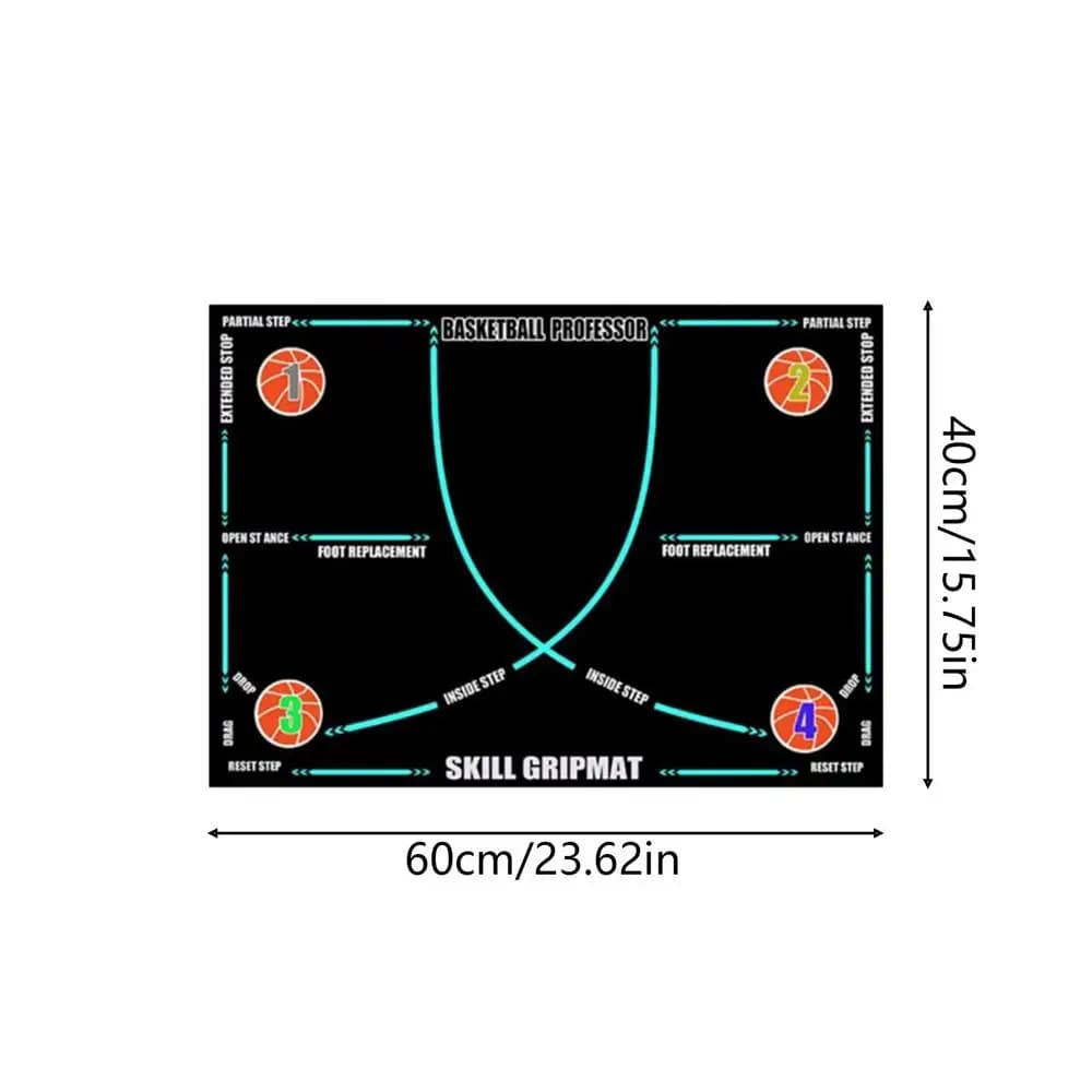 Tapis de dribble pour le basketball, équipement d'entraînement sportif, tapis antidérapant pour drib