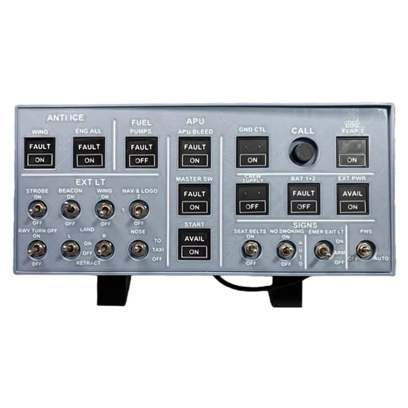 Supports périphériques pour panneau supérieur de simulateur de vol Airbus Mini compatibles Fenix ​ ​