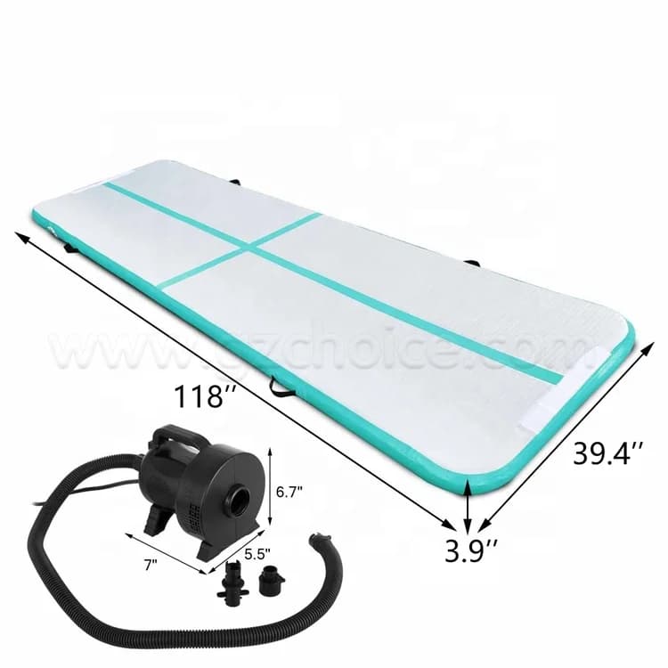 Tapis de gymnastique gonflable, tapis d'exercice DWF pour la formation de yoga, la gym à domicile et